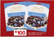 Lindt Fruit Sensation Chocolates-2x150g