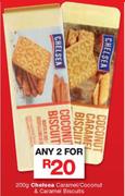Chelsea Caramel/Coconut & Caramel Biscuits-2x200g