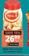 Nola Mayonnaise All Variants-Each