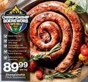 Championship Thick Boerewors-Per Kg