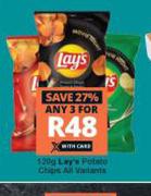 Lay's Potato Chips All Variants-For Any 3 x 120g
