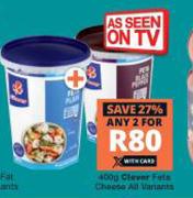 Clover Feta Cheese All Variants-For Any 2 x 400g
