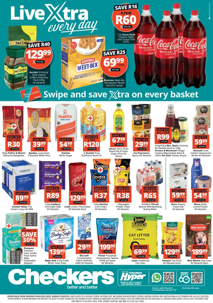 Checkers Eastern Cape : Xtra Savings (4 April - 7 April 2024) — m ...