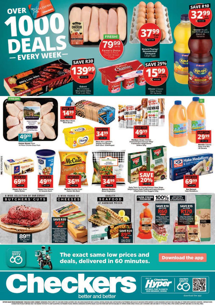 Checkers Eastern Cape : Xtra Savings (19 April - 23 April 2023) — m ...