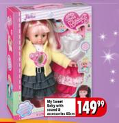My Sweet Baby With Sound & Accessories-40cm