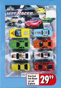Die-Cast Hot Racer Car Set-8-Piece