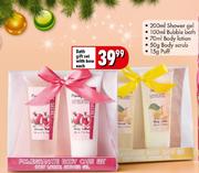 Bath Gift Set With Bows Each
