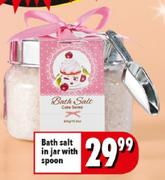 Bath Set In Jar With Spoon  
