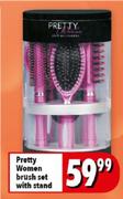 Pretty Women Brush Set With Stand