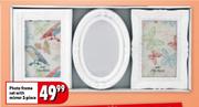 Photo Frame Set With Mirror-3-Piece