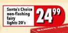 Santa's Choice Non-Flashing Fairy Lights-20's