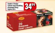 Santa's Choice Non-Flashing Diamond Fairy Lights-20's