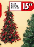 Tinsel Table Top Tree-26cm