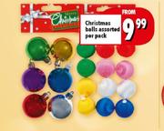 Christmas Balls Assorted-Per Pack