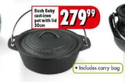 Bush Baby Cast-Iron Pot With Lid-30cm