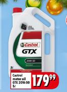 Castrol Motor Oil GTX 20W-50-5ltr