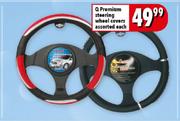 Q Premium Steering Wheel Covers Assorted Each