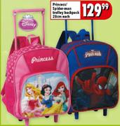 Princess/Spider-Man 28Cm Trolley Backpack-Each