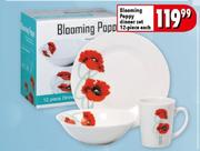 Blooming Poppy Dinner Set-12-Piece Each