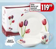 Tulip Dinner Set Assorted-12-Piece Each