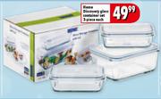 Home Discovery Glass Container Set 3-Piece Each