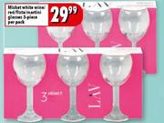 3-Piece Misket White Wine/Red/Flute/Martini Glasses-Per Pack