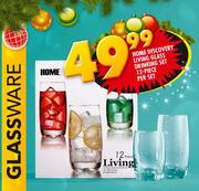 Home Discovery 12-Piece Living Glass Drinking Set-Per Set