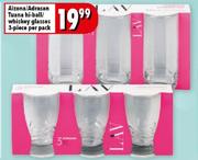 3-Piece Aizona/Adrasan Tuana Hi-Ball/Whiskey Glasses-Per Pack