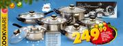 Silver Steam 12-Piece Stainless Steel Cookware Set-Per Set