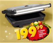 Platinum 2-Slice Sandwich Press