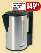 Ottimo Stainless Steel Corded Kettle 1.5L 2000W