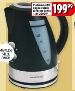 Platinum 360 Degree Black Cordless Kettle 1.8L 2000W