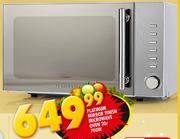 Platinum Mirror Finish Microwave Oven 20L 700W