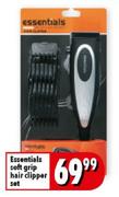 Essentials Soft Grip Hair Clipper Set