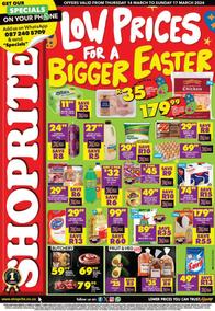 Shoprite Eastern Cape : Low Prices For A Bigger Easter (14 March - 17 March 2024)