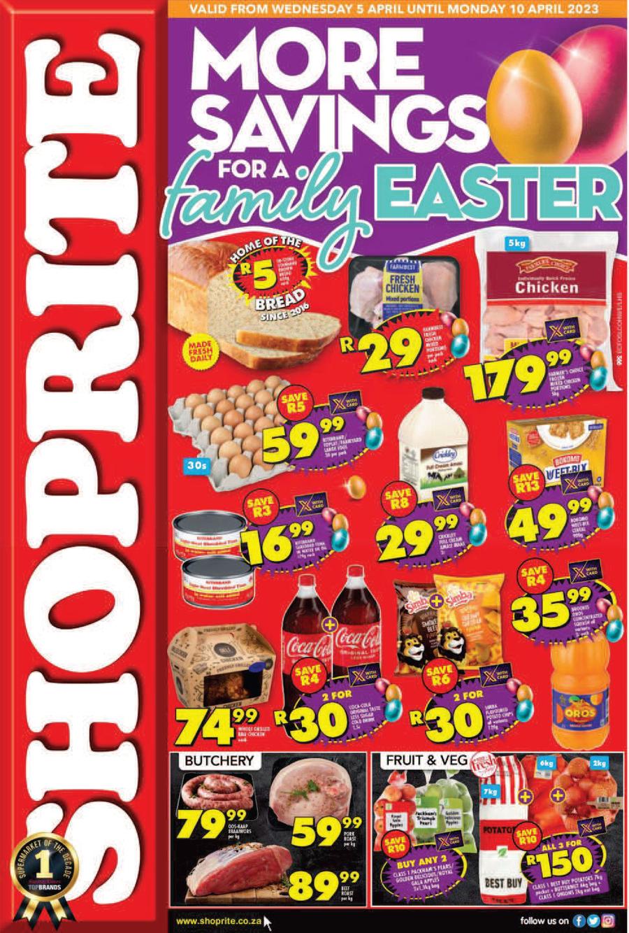 Shoprite Eastern Cape : More Savings For A Family Easter (5 April - 10 ...