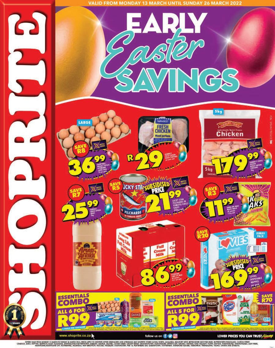 Shoprite Eastern Cape : Early Easter Savings (13 March - 26 March 2023) —  m.