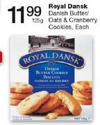 Royal Dansk Danish Butter/Oats & Cranberry Cookies-125g
