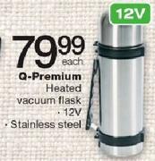 Q-Premium Stainless Steel 12V Heated Vacuum Flask