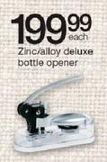 Zinc/Alloy Deluxe Bottle Opener