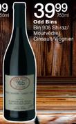 Odd Bins Bin 905 Shiraz/Mourvedre/Cinsauit/Viognier-750ml
