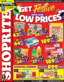 Shoprite Eastern Cape : Get Festive With Our Low Prices (09 December - 29 December 2024)