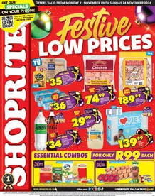 Shoprite Eastern Cape : Festive Low Prices (11 November - 24 November 2024)