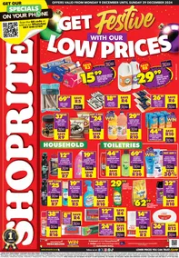 Shoprite Eastern Cape : Low Prices (09 December - 29 December 2024)