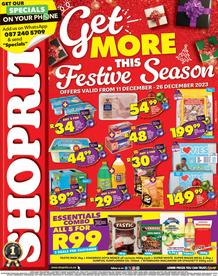 Shoprite Eastern Cape : Festive Savings (11 December - 26 December 2023)