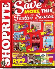 Shoprite Eastern Cape : Festive Savings (27 November - 10 December 2023)