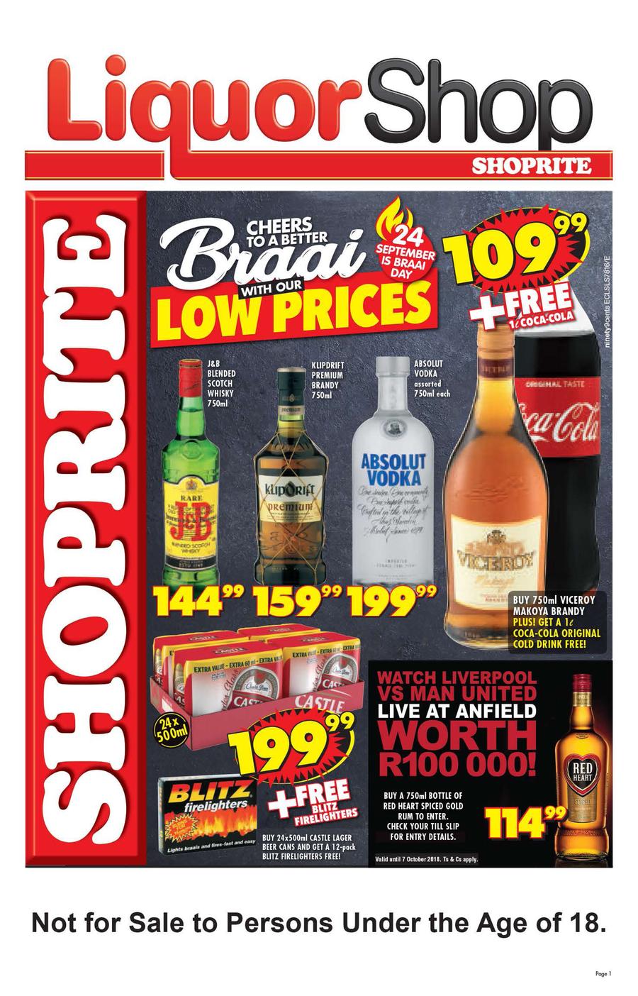 Shoprite Eastern Cape Liquor Shop 20 Sep 07 Oct 2018 Www Guzzle Co Za