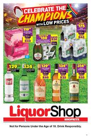 Shoprite Liquor Eastern Cape : Celebrate The Champions With Low Prices (25 July - 9 August 2022)