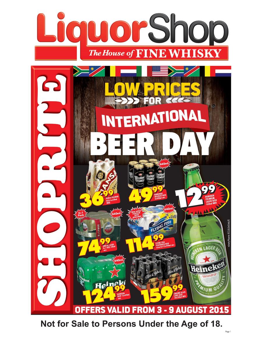 Shoprite Eastern Cape Liquor Shop 03 Aug 09 Aug 2015 Www Guzzle Co Za