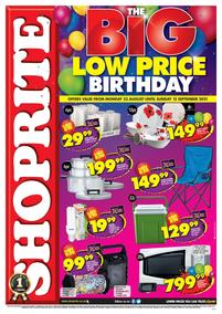 Shoprite Eastern Cape : The Big Low Price Birthday! (23 August - 12 ...